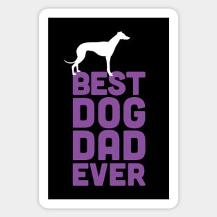 Best Greyhound / Whippet Dog Dad Ever - Purple Dog Lover Gift Sticker